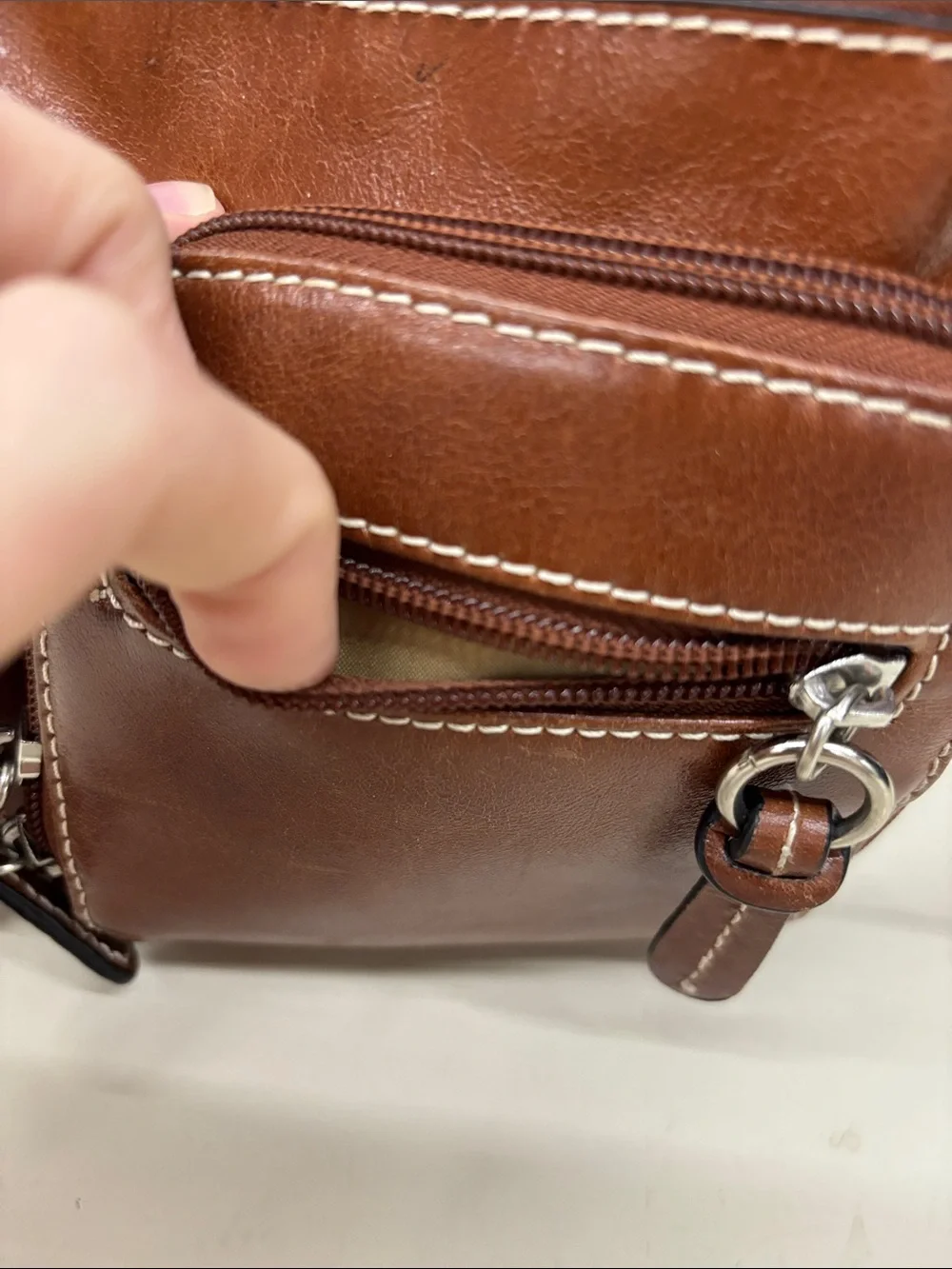 Giani Bernini compact leather